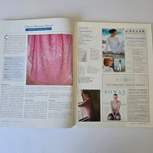 Interweave Knits Spring 2002 Magazine Featuring Knitting Patterns For Sweaters J - Picture 8 of 16